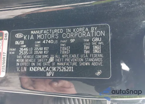 2019 Kia Sportage Lx from USA, damaged, VIN KNDPMCAC9K7526201